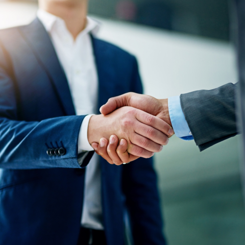 Men handshake